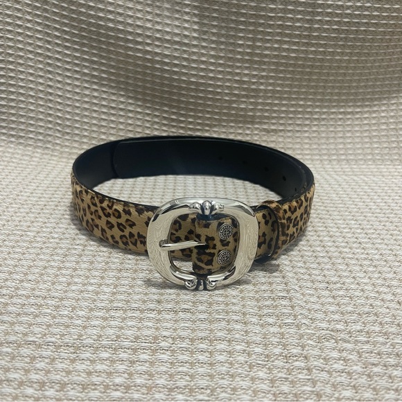 Chrome Hearts Other - Chrome Hearts Leopard Print Belt with Silver Buckle